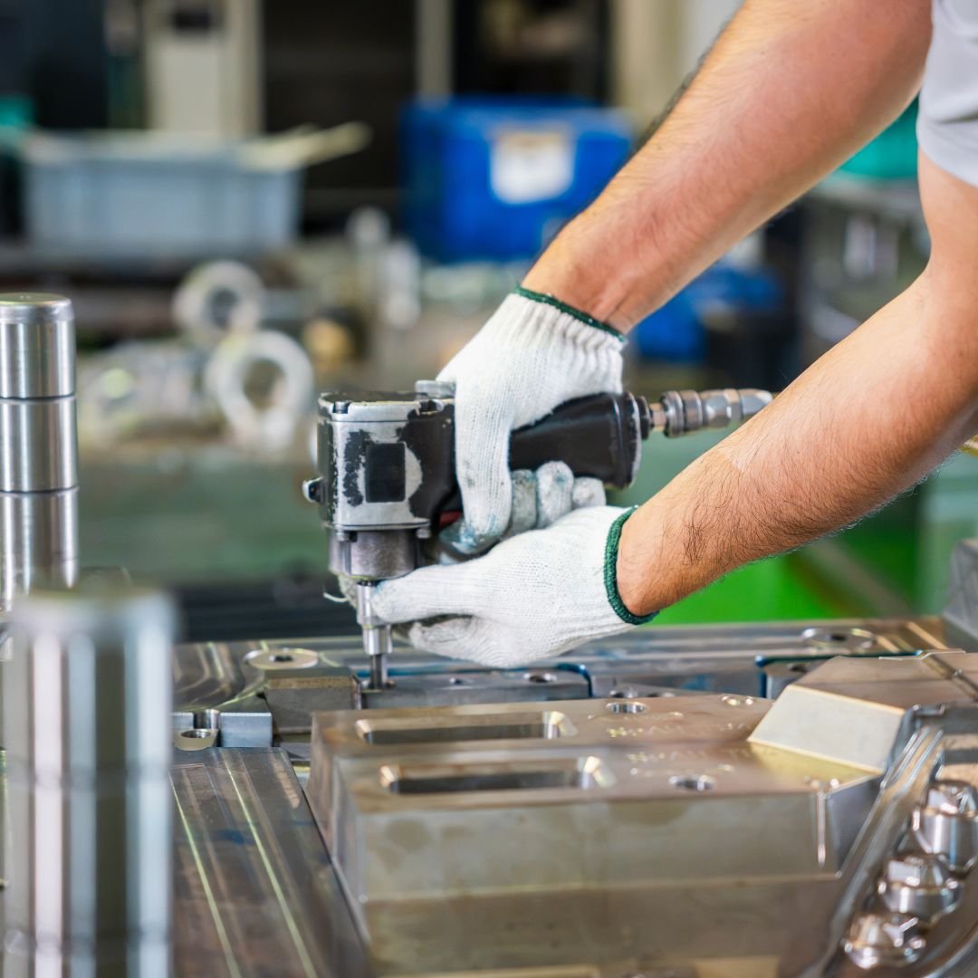 Existing injection mould tool being assessed by Regina Industries
